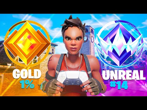 Gold To Unreal Reload Controller Ranked Speedrun (Fortnite Zero Build)