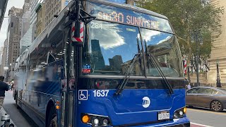 2025 Prevost X3-45 1637 SIM30 to Sunnyside at 42nd Street/5th Ave