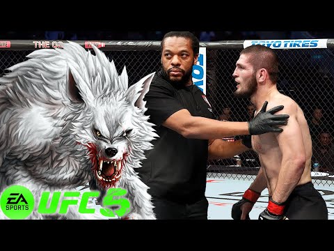💥 UFC5 Khabib Nurmagomedov vs. Werewolf UFC 5  Best Fight 💥