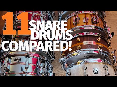 11 Snare drums compared - Ludwig, Sonor, Slingerland & more