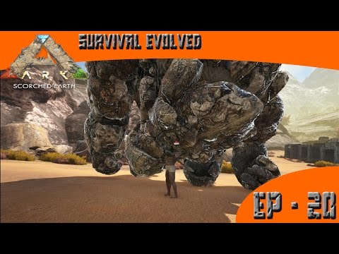 ARK: Survival Evolved - Rock Golem Taming and Killing - EP-20