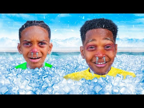 LAST TO LEAVE THE FROZEN ICE TUB WINS!