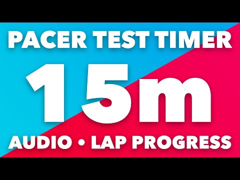 PACER Test Timer - 15m - Audio, Levels, Lap Pace Indicator - No Music -  Beep Test Timer