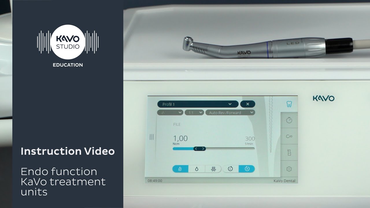Endodontic function on the KaVo treatment unit with touch display
