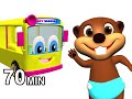 Wheels On The Bus Collection Kids Nursery Rhymes Childrens 3D Animation By Busy Baby Beavers