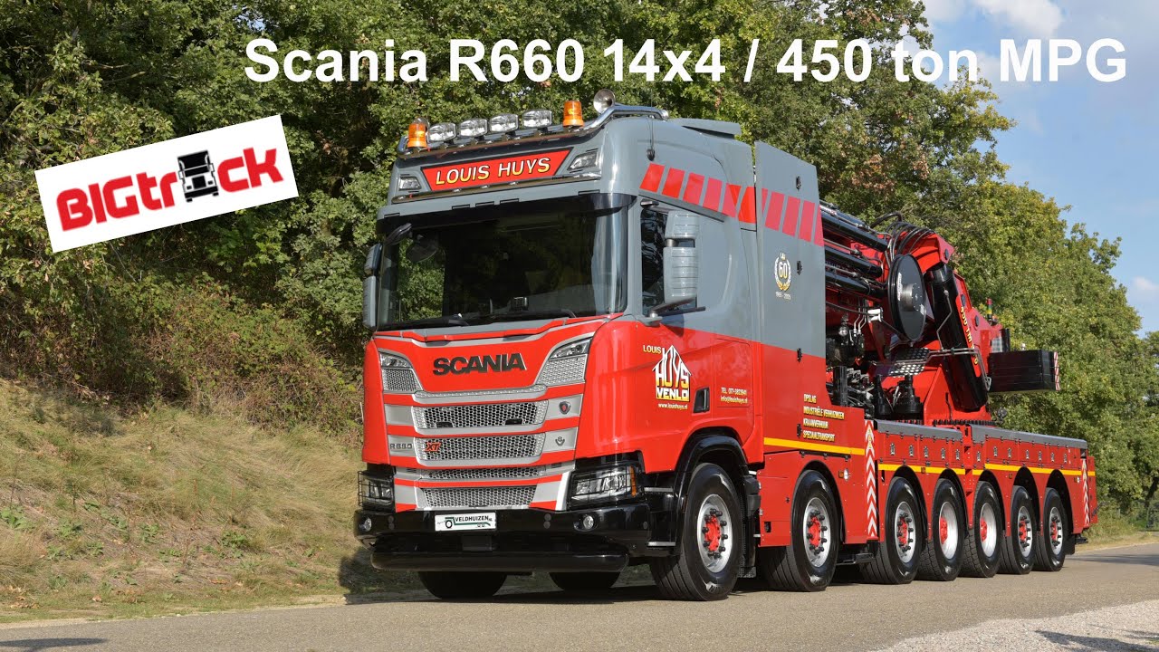 Scania 660R V8 14x4 voor Louis Huys