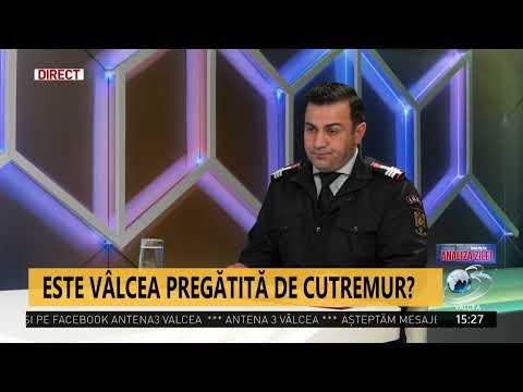 ANALIZA ZILEI la Antena 3 Vâlcea 27 februarie 2023. dr. ing. Dan Pascaru - inspector șef ISU Vâlcea