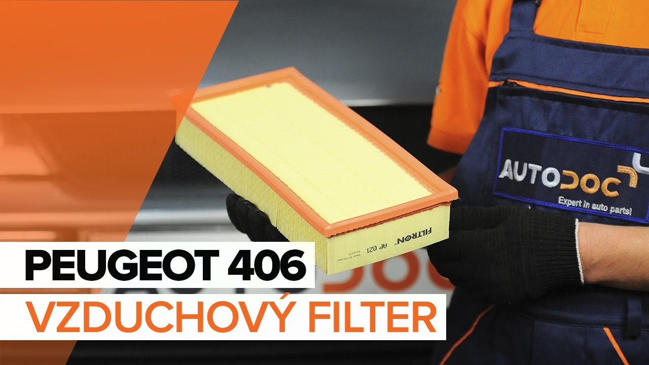 Ako vymeniť vzduchový filtr na Peugeot 406 sedan – návod na výmenu