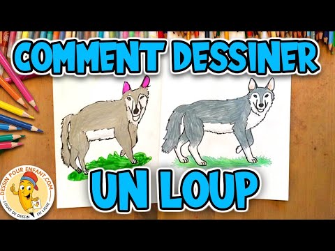 Comment dessiner un LOUP étape par étape | Dessin Pour Enfant