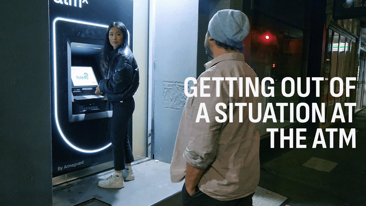 [05] Getting out of a situation at the ATM | Women self defence safety awareness video series