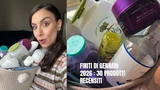 FINITI DI GENNAIO 🪫🗑️🚮🧺 30 PRODOTTI, 30 RECENSIONI ✔️🫧#empties #gennaio2026 