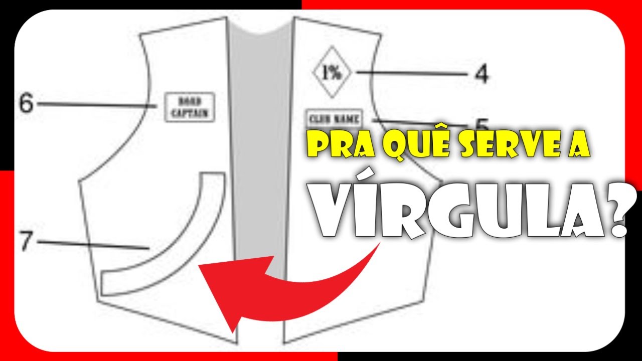 Vale a pena eu colocar vírgula no colete do meu moto clube
