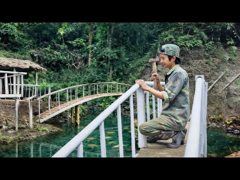 Connecting My Survival Cabin with a Handmade Bridge – Ep.8