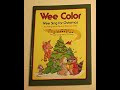 Wee Color Wee Sing For Christmas