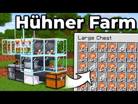 Minecraft - Einfache Hühner Farm // Chicken Farm - Tutorial 1.21