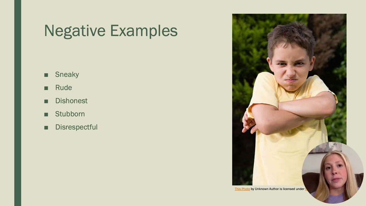 Character Traits- Positive and Negative