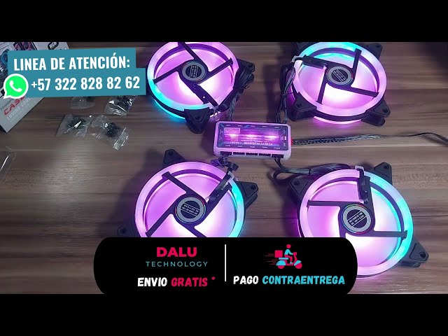 Vídeo relacionado con Kit Controlador RGB para Ventiladores PC, Concentrador de Ventiladores ARGB, Control RGB y Efecto de Luz con Control Remoto 21 Teclas