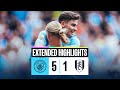 EXTENDED HIGHLIGHTS | Man City 5-1 Fulham | Haaland nets 7th City hat-trick