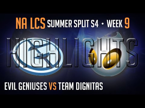 LCS Highlights Evil Geniuses vs Dignitas Week 9 NA Summer 2014 EG vs DIG S4 W9D2G1 Season 4