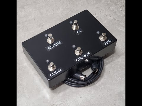 Replacement Footswitch for Marshall JCM 2000 TSL Amps w/ Rev/FX Memory per Channel and 10-Ft Cable image 6