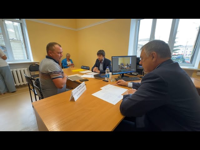 Мэр Ангарского округа провел прием по личным вопросам