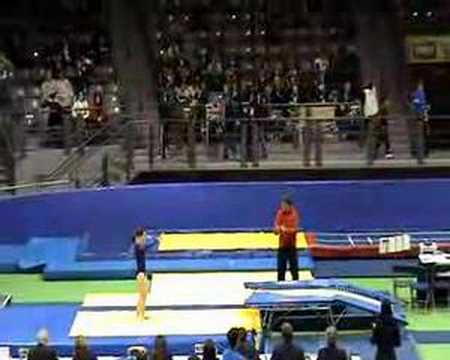Aurélie Mortier WAGC 2007 Québec DMT trampoline reeks 2