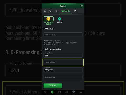 Tutorial em vídeo: Sacar USDT no PokerFi (Versão Mobile)
