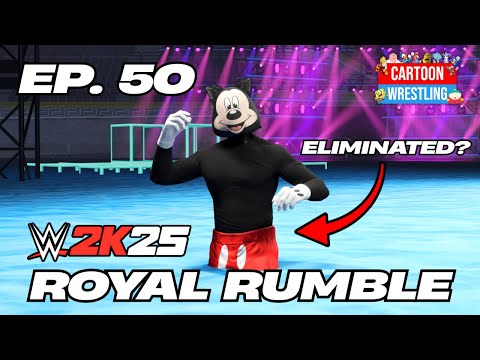 Water Royal Rumble!!! WWE2K25 Cartoon Wrestling Universe Mode