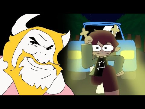 Asgore runs over Dess (Animated in flipaclip)