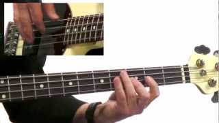 50 Bass Grooves - #2 Upbeat Funk - Bass Guitar Lesson - David Santos