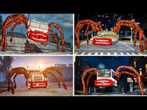 ALL VERSIONS OF THE BUS EATER ATTACKED ME | Gmod horror COMPILATION