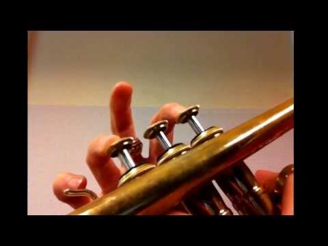 Tvåtonslåten - trumpet - övningshjälp