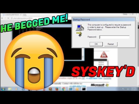 SYSKEYING a scammer! He BEGGED me for the password! [SYSKEY'D]