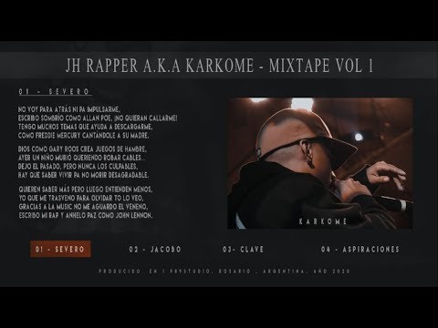 JH RAPPER  a.k.a  KARKOME - MIXTAPE Vol.1 (Prod . 1989Studio)