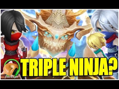 SUMMONERS WAR : Ninjas -vs- Light Rift Beast