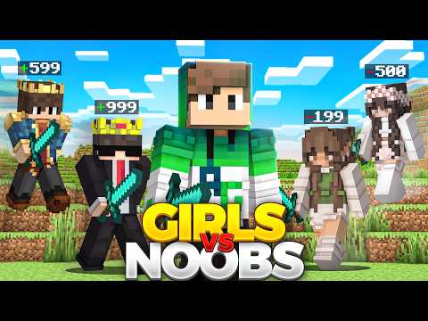 I Snuck Into a 'GIRLS VS NOOBS' Minecraft Server!