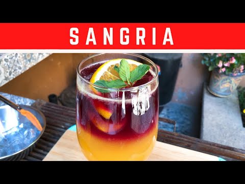 Como hacer Sangría con vino tinto, fácil y rápida!