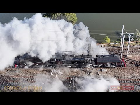 Australian steam locomotive Beyer Garratt 6029 - Hawkesbury River - July 2024