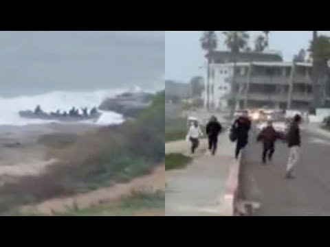Suspected illegal migrants land on California beach, flee into neighbourhood