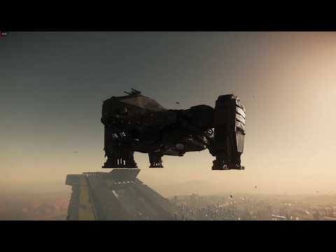 Star Citizen Alpha 3.4.3 German Gameplay - Mit der Reclaimer über Lorville