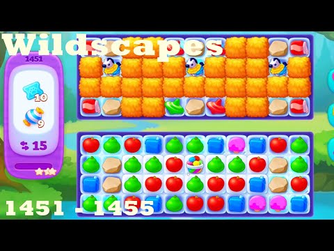 Wildscapes Level 1451 - 1455 HD Walkthrough | 3 - match game | gameplay | android | ios | pc | app