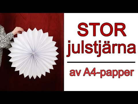 Vika stor julstjärna | JULPYSSEL MED PAPPER