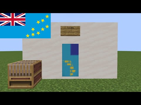 Porky's INSANE Minecraft Tuvalu Flag Tutorial