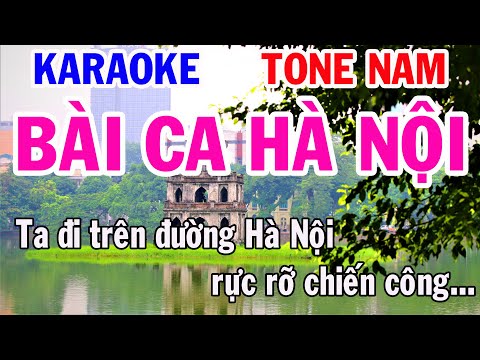 Karaoke Bài Ca Hà Nội Tone Nam Nhạc Sống gia huy karaoke