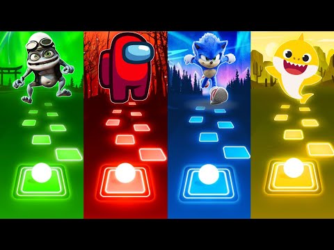 Crazy Frog vs Among Us vs Sonic vs Baby Shark - Tiles Hop EDM Rush