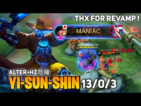 Yi Sun Shin Perfect Gameplay [Top Global Yi Sun Shin | By Alter•Hz危険 - Mobile Legend