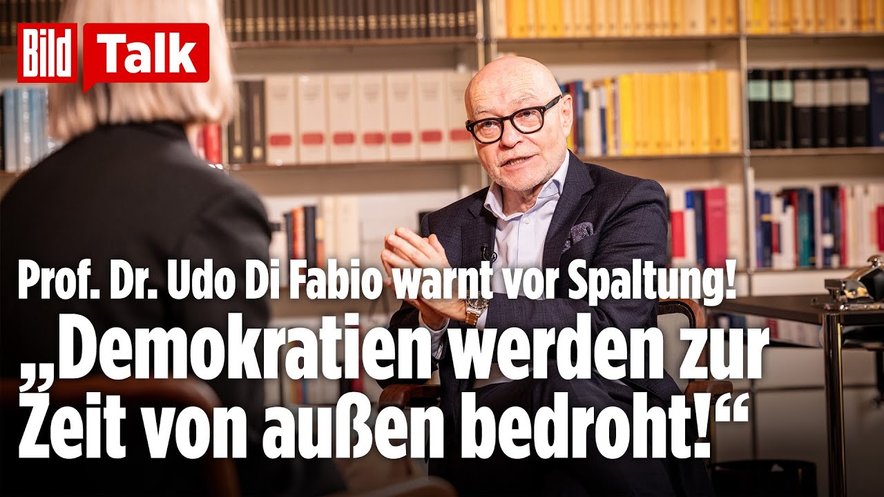 DEMOKRATIE UNTER DRUCK: Prof. Dr. Udo Di Fabio warnt vor politischer Spaltung | BILD Talk