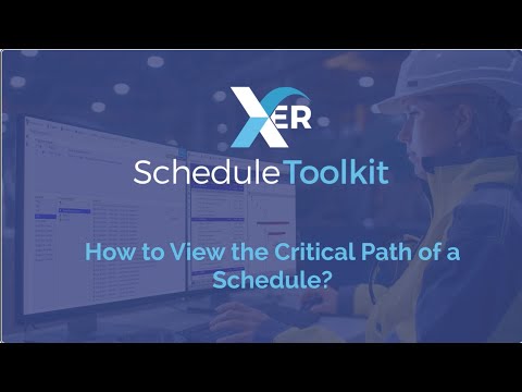 How to view the critical path of a schedule thumbnail