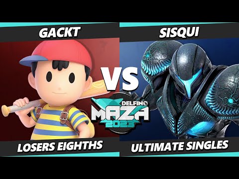 Delfino Maza 2023 Top 8 - Siqui (Dark Samus) Vs. Gackt (Ness) Smash Ultimate - SSBU