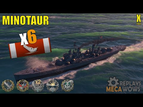 Minotaur 6 Kills & 306k Damage | World of Warships Gameplay